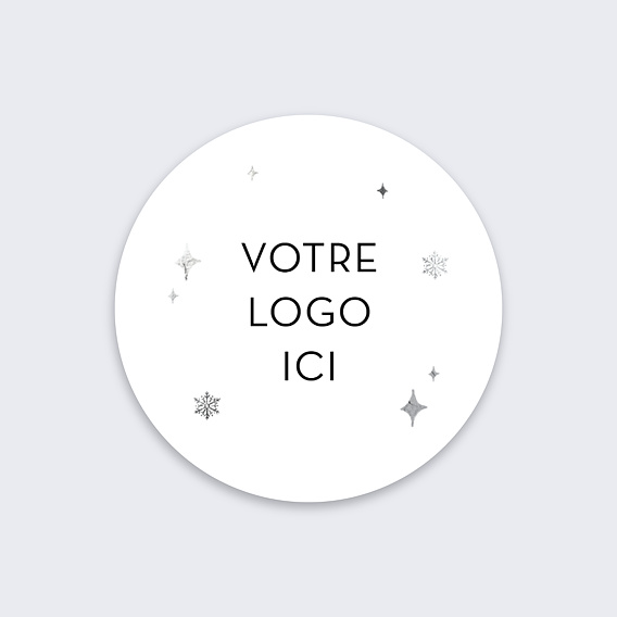 Stickers Voeux Ho Ho Ho Logo