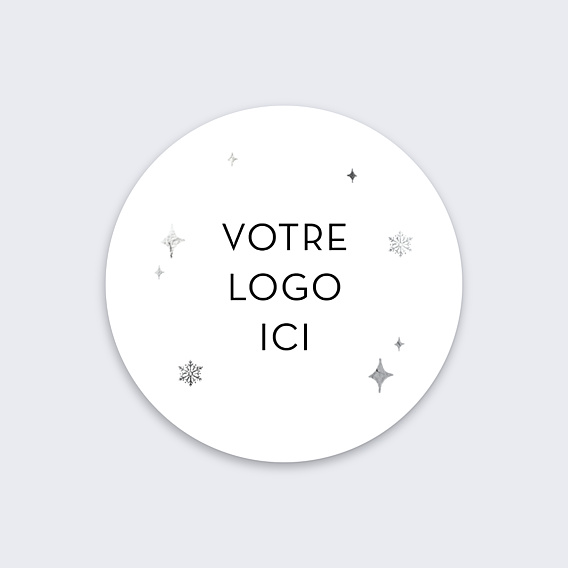 Stickers vœux entreprise Ho Ho Ho Logo