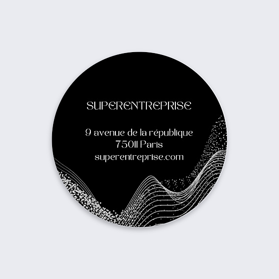 Stickers Voeux Explosion organique foncée