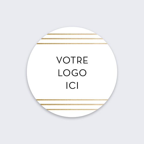 Stickers vœux entreprise Chiffres stylisés Recto