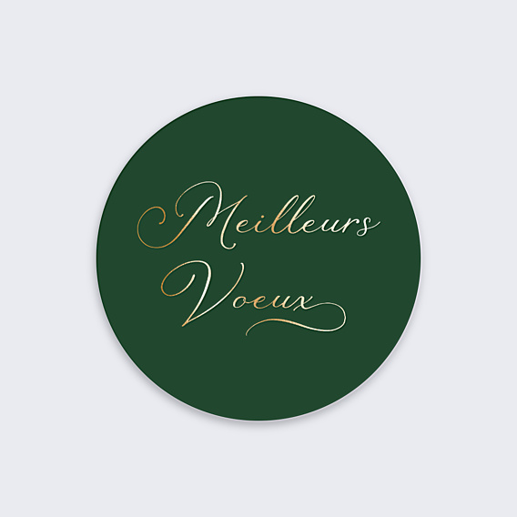 Stickers Voeux Chiffres et Lettres