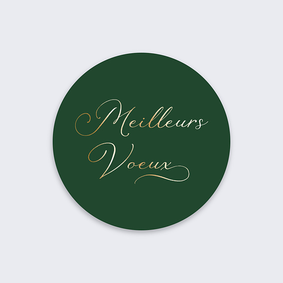 Stickers Voeux Chiffres et Lettres