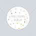 Stickers vœux entreprise Sticker Ocre