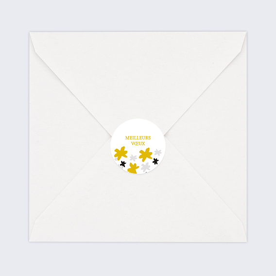 Stickers vœux entreprise Sapin Étoilé Après 3