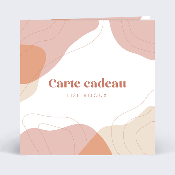 Support de Communication Carte cadeau forme