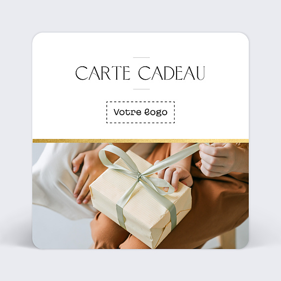 Support publicitaire Carte cadeau minimaliste