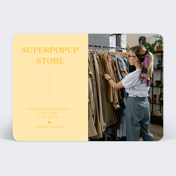 Support publicitaire Carte postale publicitaire branding