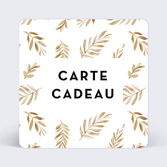 Carte Cadeau à personnaliser - Popcarte