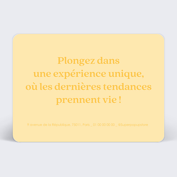 Carte postale publicitaire Branding Verso