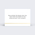 Carte remerciement professionnel Minimaliste Verso