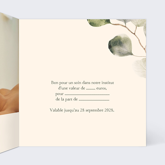 Carte cadeau Bien être