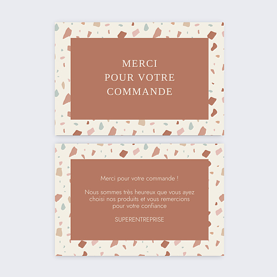 Remerciements Professionnels Terrazzo