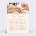 Support publicitaire Carte Tarifs Marbre Recto