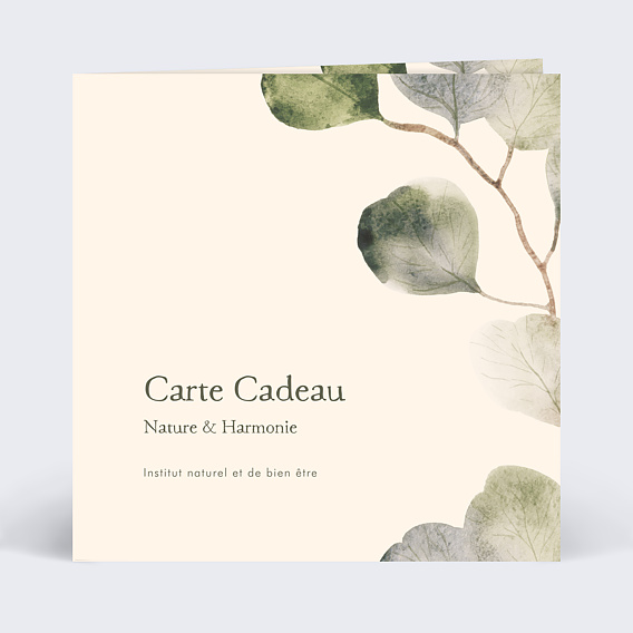 Carte cadeau Bien être Recto