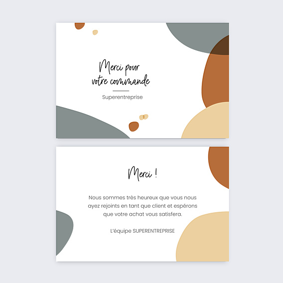Remerciements Professionnels Carte Remerciements Graphique