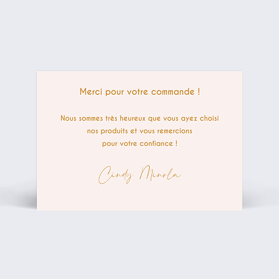 Remerciements Professionnels Marbre