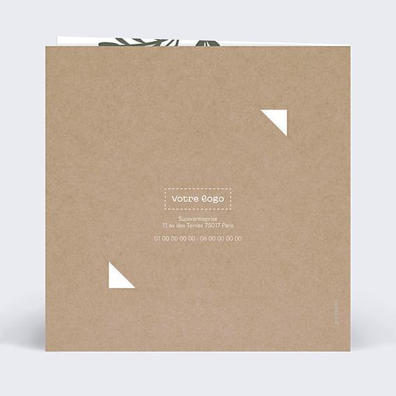 Carte postale publicitaire Animation client avec graines