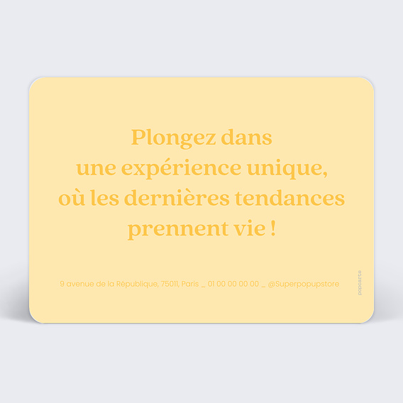 Carte postale publicitaire Branding Verso