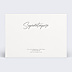 Carte de correspondance Calligraphie