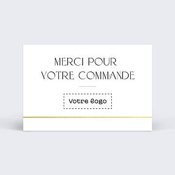 Support de Communication Merci commande minimaliste