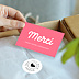 Carte remerciement professionnel Merci Commande Rose Après 4
