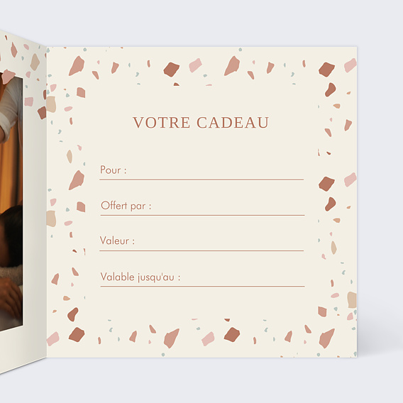 Carte cadeau Terrazzo Intérieur Droit