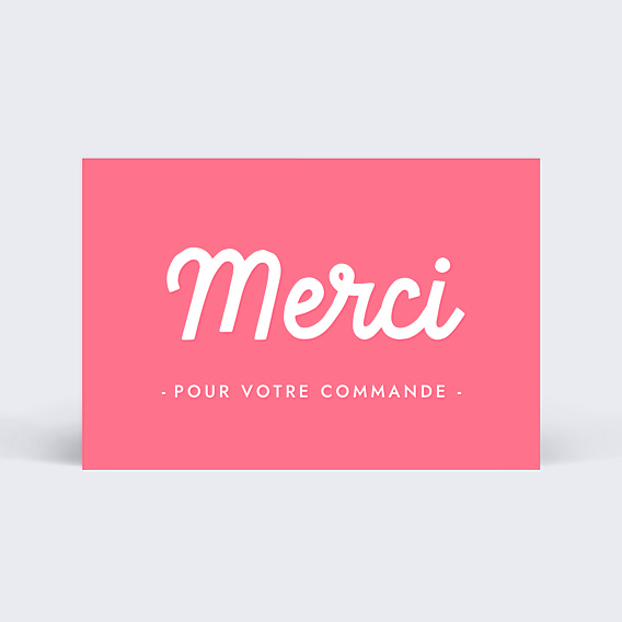 Remerciements Professionnels Merci Commande Rose