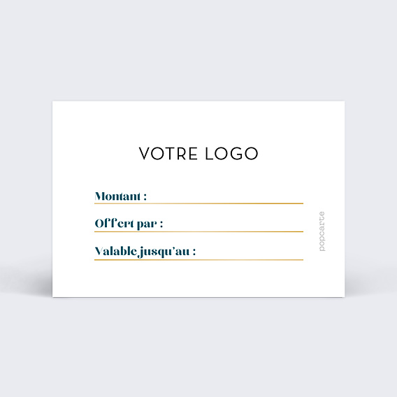 Carte cadeau Carte Cadeau à Personnaliser Verso