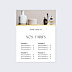 Affiche entreprise Tarifs minimaliste