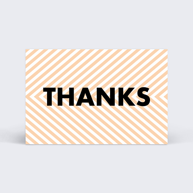 Support de Communication Remerciement Commande Recto
