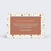 Support publicitaire Carte remerciement terrazzo Verso