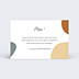 Support publicitaire Carte Remerciements Graphique Verso