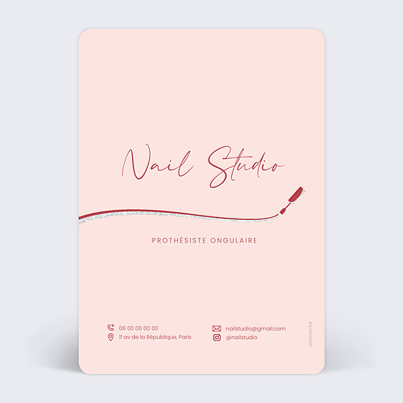 Affiche entreprise Onglerie