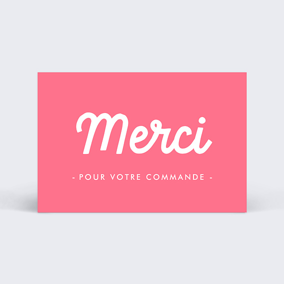 Remerciements Professionnels Merci Commande Rose