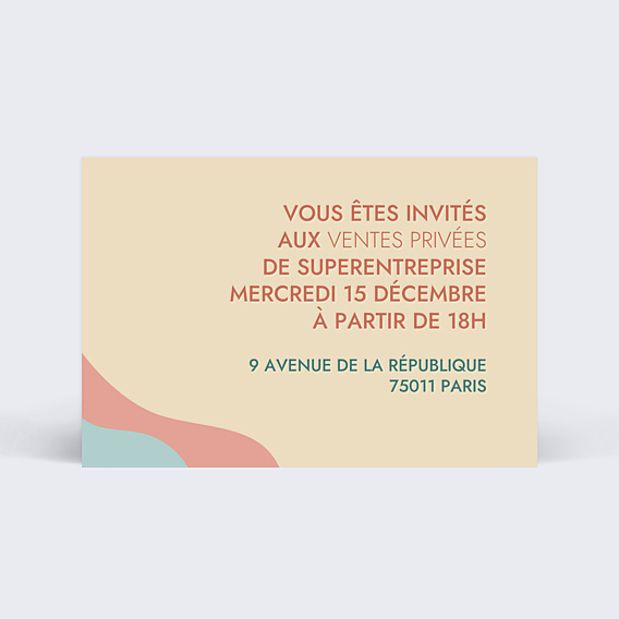 Remerciements Professionnels Ventes Privées Couleur