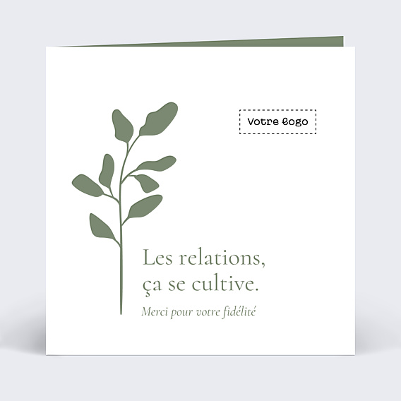 Carte postale publicitaire Avec graines
