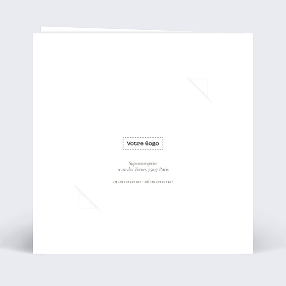 Carte postale publicitaire Avec graines Verso