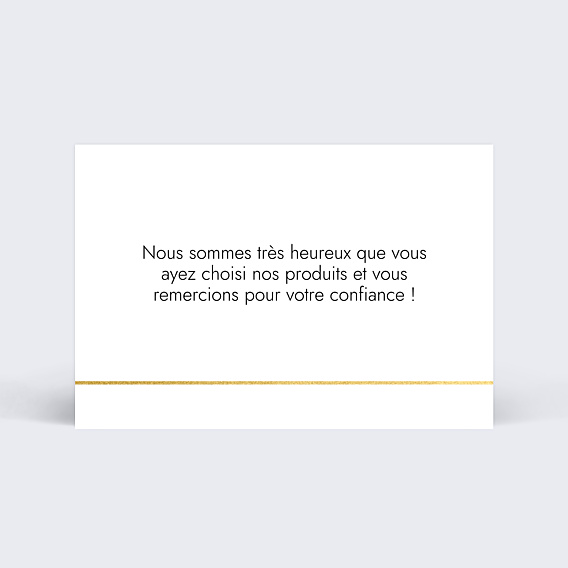 Remerciements Professionnels Minimaliste