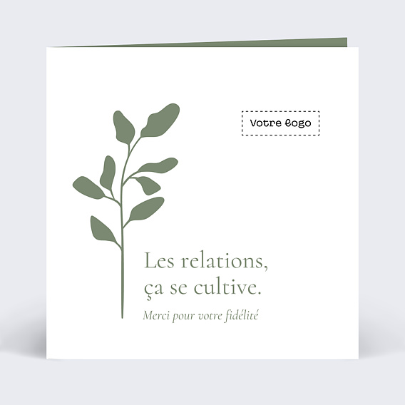 Carte postale publicitaire Avec graines