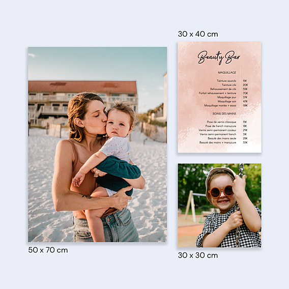 Affiche entreprise Beauty bar prix