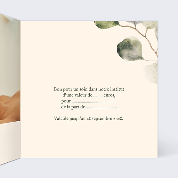 Carte cadeau Bien être