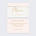 Remerciements Professionnels Marbre