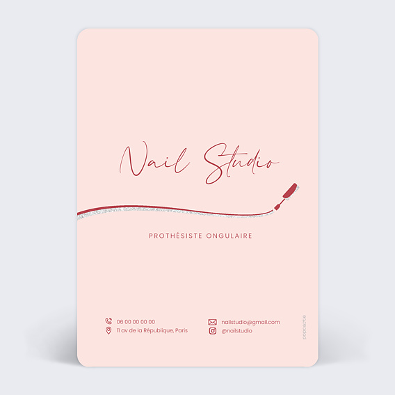 Affiche entreprise Onglerie Verso