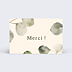 Support publicitaire Carte de Remerciement Bien-Être Recto