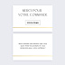 Carte remerciement professionnel Minimaliste