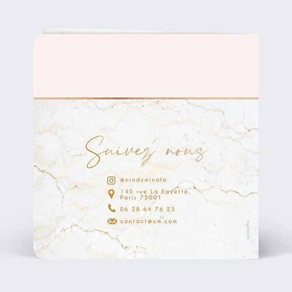 Carte cadeau Carte Cadeau Marbre Verso