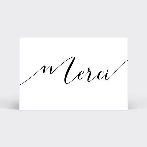 Carte remerciement professionnel Merci pour votre commande Recto