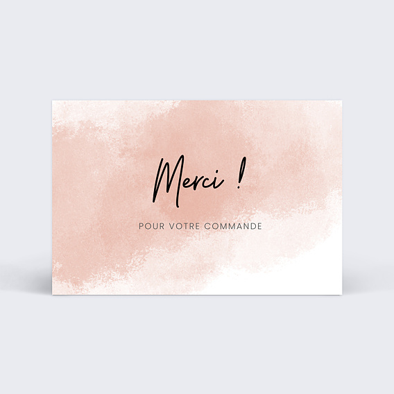 Carte remerciement professionnel Centre esthétique Recto