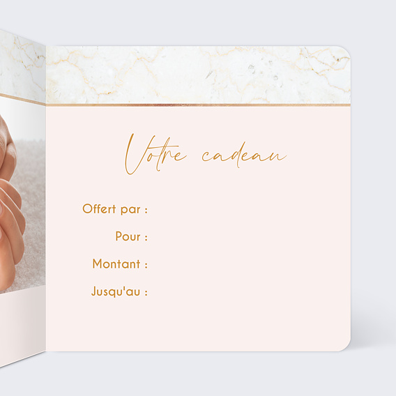 Carte cadeau Carte Cadeau Marbre Intérieur Droit