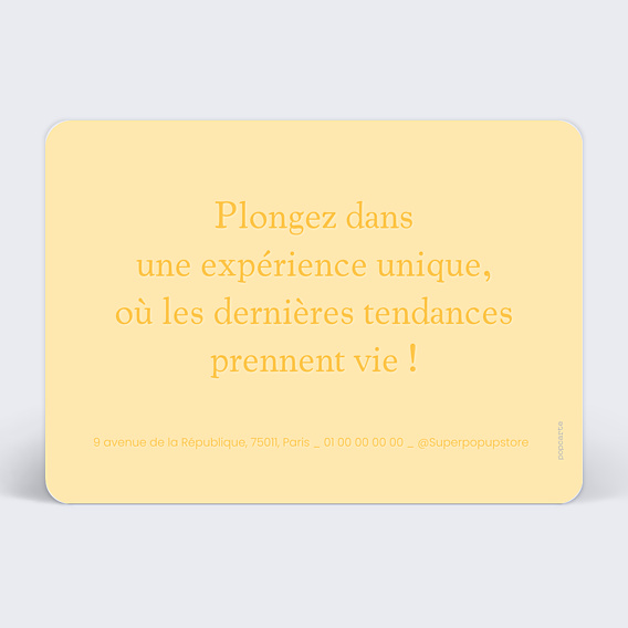Carte postale publicitaire Branding